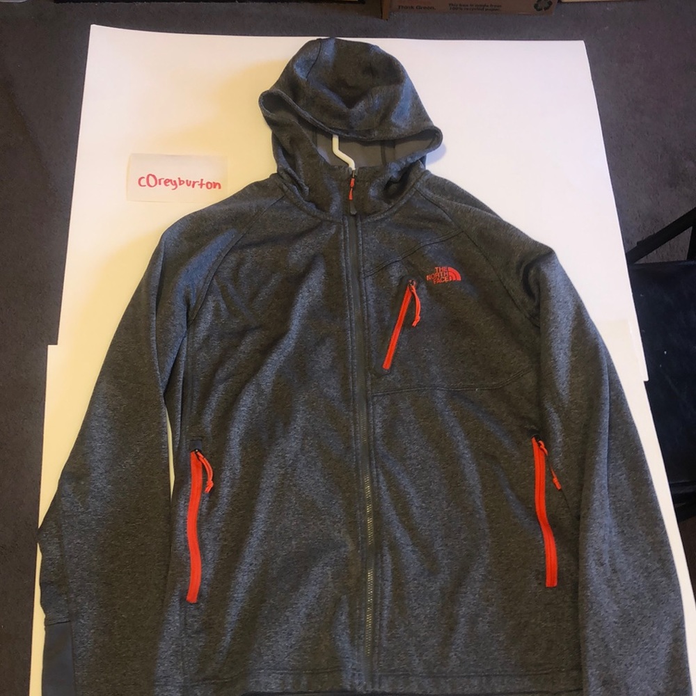 Rare Medium orange and gray North Face jacket